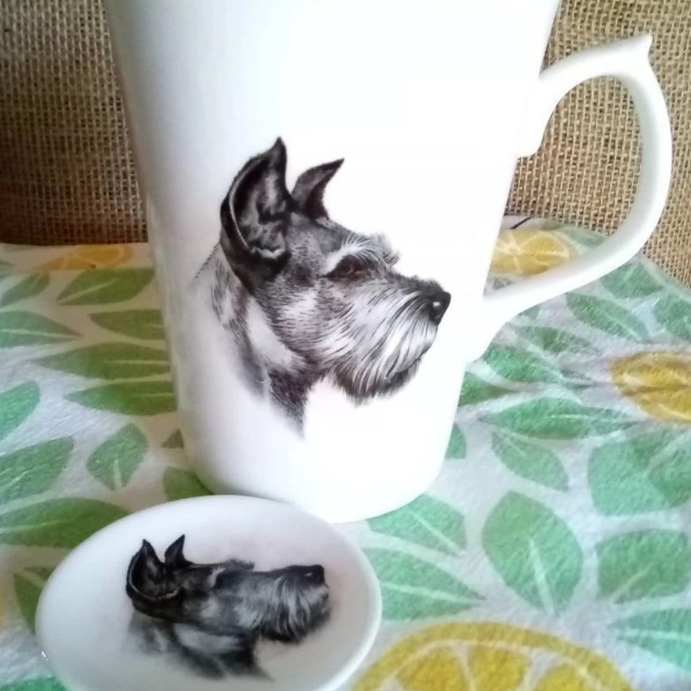 Jason Works Nanrich Pottery Fine Bone China Staffordshire Cup with Mini Saucer